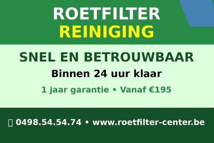 Roetfilter/DPF reiniging/ROETFILTERSPECIALIST VLAANDEREN, Diensten en Vakmensen, Verhuur | Auto en Motor