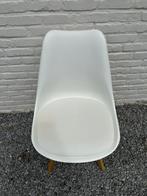 6x stoelen wit met houten poten, Huis en Inrichting, Stoelen, Ophalen, Gebruikt, Wit, Vijf, Zes of meer stoelen