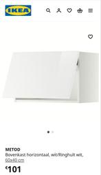 Ikea METOD bovenkasten, horizontaal, wit/Ringhult wit, Huis en Inrichting, Keuken | Keukenelementen, Ophalen, Zo goed als nieuw