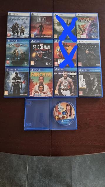 Spellen Ps5-Ps4. beschikbaar voor biedingen