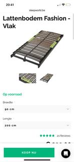 Nieuwe lattenbodem (90 x 200cm), Ophalen, 90 cm, Eenpersoons, Nieuw