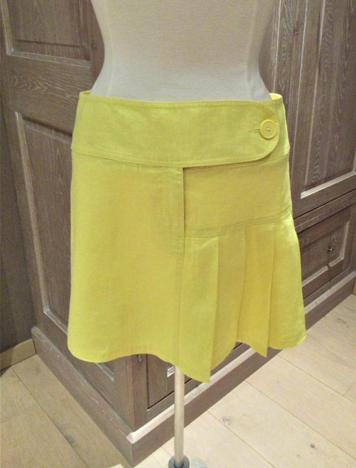 Nieuwe InWear rok in geel linnen, mt 36/38, Kleding | Dames, Rokken, Nieuw, Maat 36 (S), Geel, Verzenden