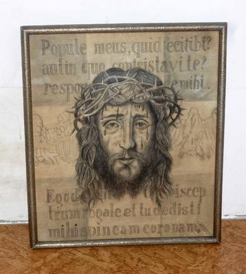 potloodtekening - Zweetdoek Veronica - Sudarium beschikbaar voor biedingen