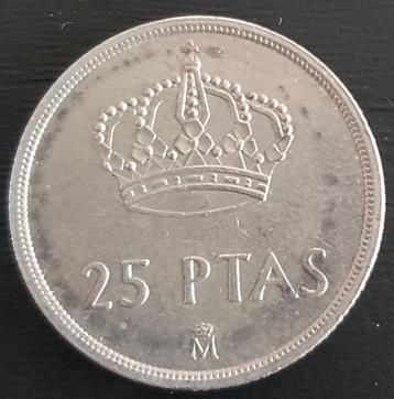 25 peseta van Spanje van 1982 beschikbaar voor biedingen