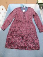 jurk nieuw CKS rood blauw bloem lange mouw small, ook medium, Taille 38/40 (M), Enlèvement ou Envoi, CKS, Neuf