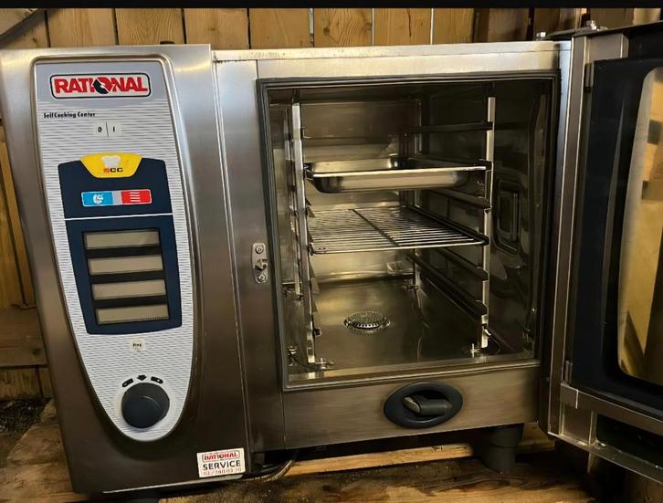 Four combiné, vapeur, grill Rational, Electroménager, Fours, Comme neuf, Air chaud, Fonction micro-ondes, Vapeur, Enlèvement