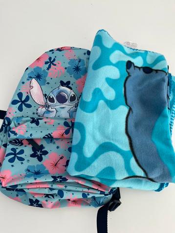 Stitch rugzak en dekentje beschikbaar voor biedingen