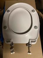 Houten wc bril wit gelakt en stevig, Ophalen, Zo goed als nieuw