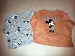 Set van 2 longsleeves Mickey. Maat 98., Ophalen of Verzenden, Zo goed als nieuw