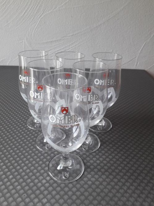 OMER glazen, Verzamelen, Glas en Drinkglazen, Nieuw, Bierglas, Ophalen of Verzenden