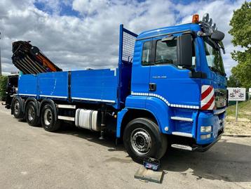 MAN TGS 35.400 8x4 TRIDEM + (32.5m) KRAN HMF 4720 K6 + JIB F, Auto's, Vrachtwagens, Automaat, Euro 5, Achterwielaandrijving, 400 pk