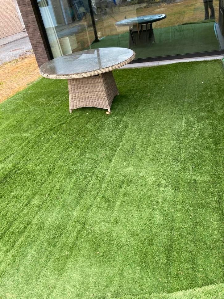 18 vierkante meter kunsgras, Tuin en Terras, Gras en Kunstgras, Zo goed als nieuw, Kunstgras, Ophalen