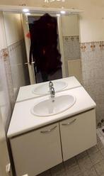 Miroir et meuble salle de bain 80 large x 60 profondeur, Moins de 100 cm, Meuble lavabo, Enlèvement, Utilisé