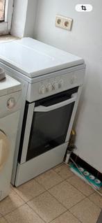 Cuisinière gaz 4 feux + four blanc 120 à discuter (Genval)”, Electroménager, Enlèvement, Comme neuf, Gaz