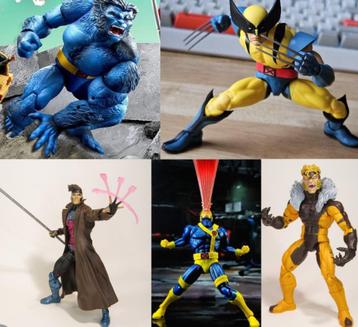 X-MEN 5x MARVEL LEGENDS & MAFEX | Wolverine Cyclops Beast, Enlèvement ou Envoi, Comme neuf