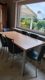Tafel en 6 stoelen in heel mooie staat. 100€, Ophalen, Zo goed als nieuw