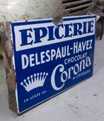 plaque émaillée ancienne, Collections, Enlèvement, Utilisé, Panneau publicitaire