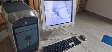 Vintage PowerMac G4+CRT Monitor+Apple PRO Keyboard+PRO Mouse beschikbaar voor biedingen
