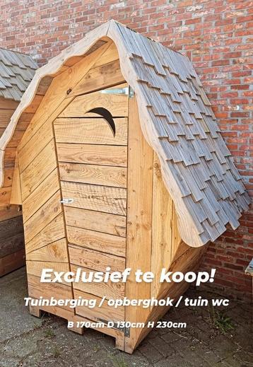 Tuinberging opberghok tuin wc