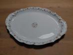 Ovale Antieke Porseleinen Schaal met Bloemenmotief, Antiek en Kunst, Ophalen