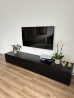 Zwarte tv meubel 240cm, Huis en Inrichting, Kasten |Televisiemeubels, Gebruikt, Ophalen
