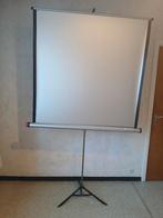 Ecran de projection fond gris, Enlèvement, Manuel, Utilisé