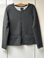 Cardigan zippé noir et blanc à poches Ichi  - Taille XS --, Ichi, Comme neuf, Noir, Taille 34 (XS) ou plus petite