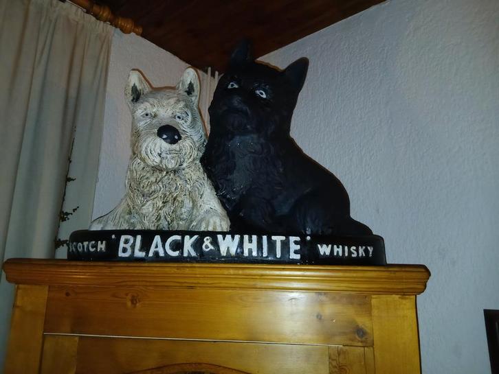 Ancienne publicité Black &White 50 EUR, Collections, Marques & Objets publicitaires, Utilisé, Panneau publicitaire, Enlèvement