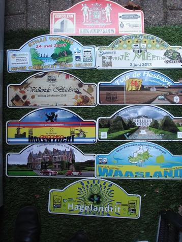 10 VW Oude Rally Schildjes. Kever Cabriolet club België beschikbaar voor biedingen