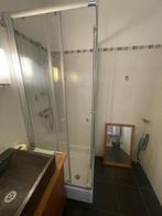 Douche ( paroi + receveur ), Doe-het-zelf en Bouw, Sanitair, Ophalen, Gebruikt, Chroom, Douche