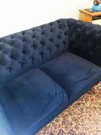 2 zit koningsblauw fluweel, Ophalen, Zo goed als nieuw