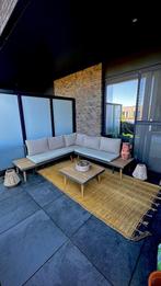 Lounge set L-vorm, Tuin en Terras, Tuinsets en Loungesets, Ophalen, 4 zitplaatsen, Bank, Zo goed als nieuw