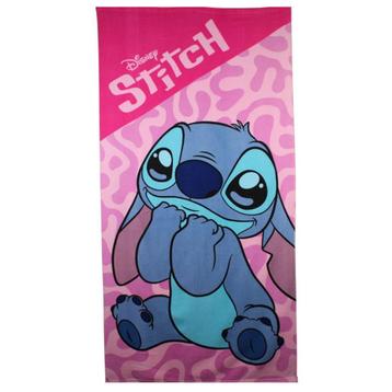 Stitch Badlaken Roze - Sneldrogend - Disney beschikbaar voor biedingen