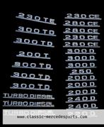 Embleem / typeplaatje Mercedes w123 sedan coupe stationwagen, Auto-onderdelen, Ophalen of Verzenden, Gebruikt