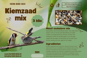 Kiemzaad Super Mix 3kg Zak - Herb Bird Mix 