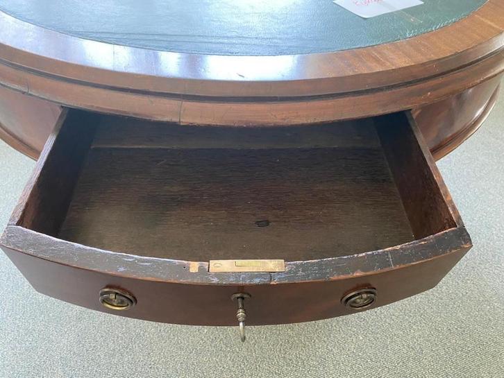 Drumtable Drum table bibliotheektafel salontafel bureautafel, Huis en Inrichting, Tafels | Salontafels, Gebruikt, 50 tot 75 cm