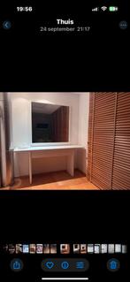 Prachtig witte kaptafel ( designed by Vossaert Oudenaarde), Huis en Inrichting, Ophalen, Overige materialen, Modern. Strak, 150 tot 200 cm