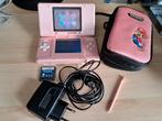 Nintendo DS 1e generatie tank rose compleet, Ophalen of Verzenden, Gebruikt, Roze