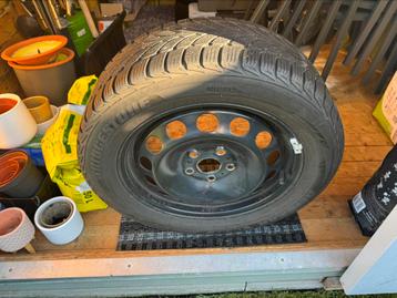 Stalen wintersetje 5x112 bridgestone 205/55r16 91H beschikbaar voor biedingen