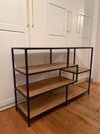 Étagère métallique - bois chêne, Enlèvement, Comme neuf