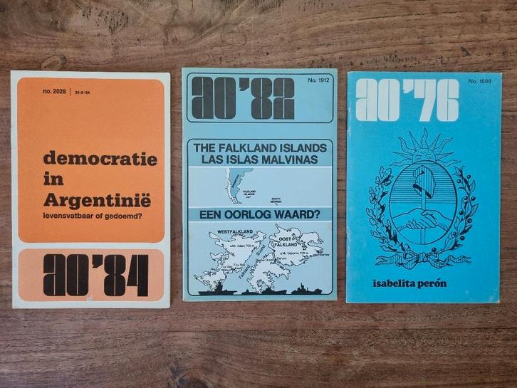 Drie boekjes over politieke geschiedenis Argentinië, Boeken, Geschiedenis | Wereld, Gelezen, Verzenden
