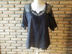 (162)- blouse femme t.44 noire, Kleding | Dames, Blouses en Tunieken, Ophalen of Verzenden, Zo goed als nieuw, Maat 42/44 (L)