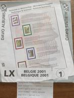 davo deel 1 /bladen jaar 2001 LX Belgie/Belgique, Autres types, Enlèvement ou Envoi