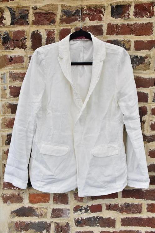 Veste blanche en lin One Step 40, Vêtements | Femmes, Vestes | Été, Comme neuf, Taille 42/44 (L), Blanc, Enlèvement ou Envoi