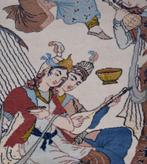 prachtige perzisch Picturaal Isfahan-tapijt, Enlèvement