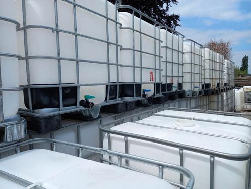 Gereinigde ibc containers 1000l Met kraan uit voedingsindust, Jardin & Terrasse, Accessoires de piscine, Comme neuf, Enlèvement