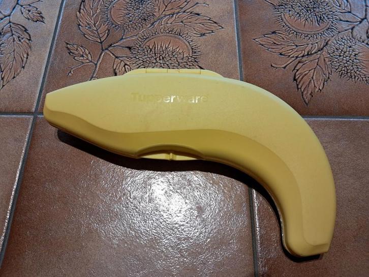 Boîte à banane Banana Joe Tupperware, Huis en Inrichting, Keuken | Tupperware, Gebruikt, Bus of Trommel, Geel, Ophalen of Verzenden