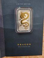 1 Troy Ounce Collectible Dragon, Timbres & Monnaies, Métaux nobles & Lingots, Enlèvement ou Envoi
