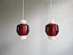 Scandinavisch amethistglas met dubbele ophanging, 1960, Ophalen of Verzenden