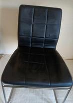Zwarte stoel in redelijke staat, Huis en Inrichting, Stoelen, Gebruikt, Ophalen